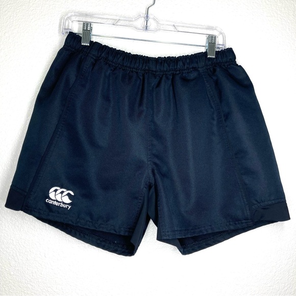 Canterbury Mens Rugby Shorts XL Advantage Black Sports Drawstring Waist - Picture 3 of 15